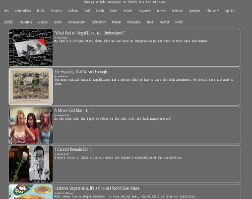 Cards template screenshot
