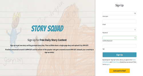 story squad daily story contest